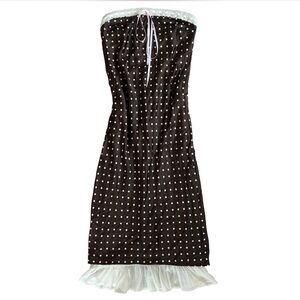 For Love & Lemond Strapless Polka Dot Dress